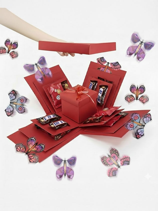 Flying Butterfly Surprise Gift Box – Romantic Valentine’s Day Box