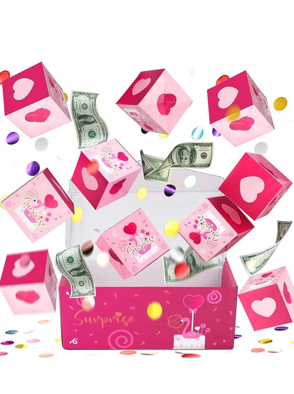 Valentine Surprise Explosion Gift Box – Jumping Love Box Set (12 Pieces)