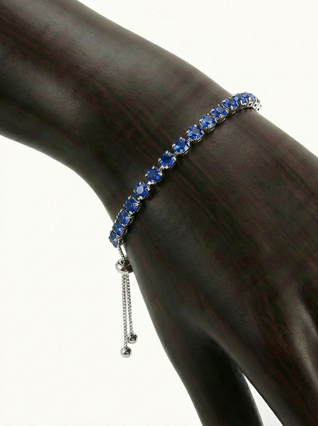 Luxe Spark Adjustable Rhinestone Bracelet – Elegant Statement Wristband