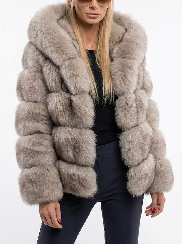 Signature Luxe Faux-Fur Hooded Coat