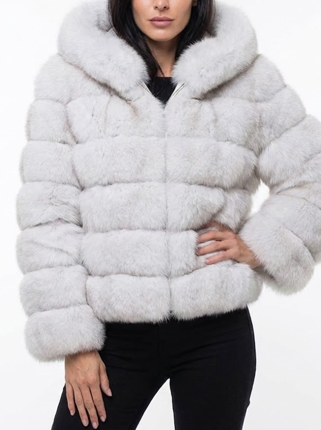 Signature Luxe Faux-Fur Hooded Coat