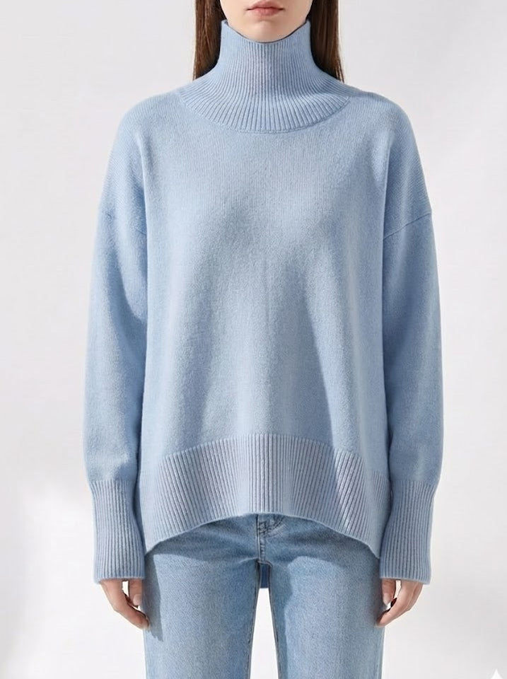 Signature Heavy Knit Turtleneck Sweater — Oversized Fit