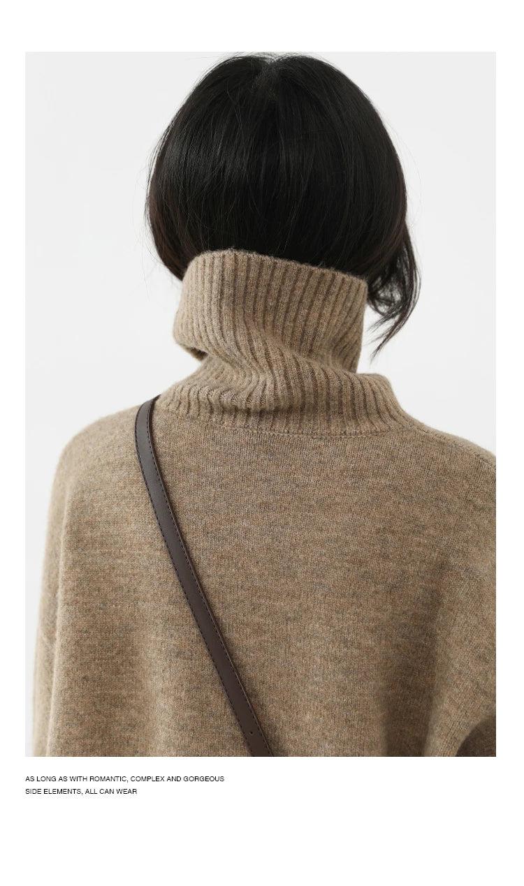 Essential Knit Turtleneck Sweater — Relaxed Fit