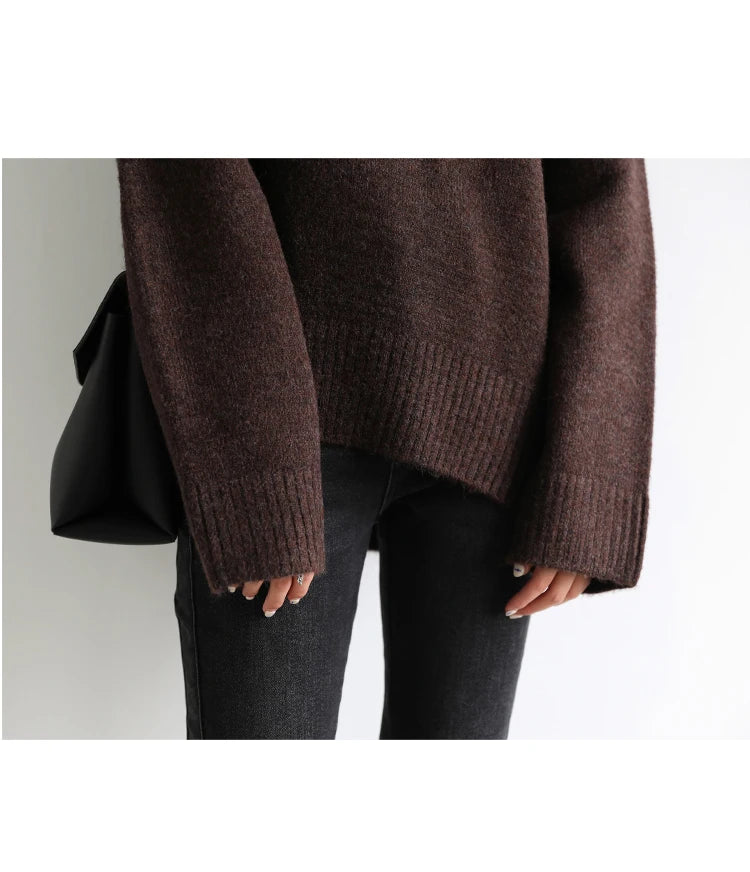 Essential Knit Turtleneck Sweater — Relaxed Fit