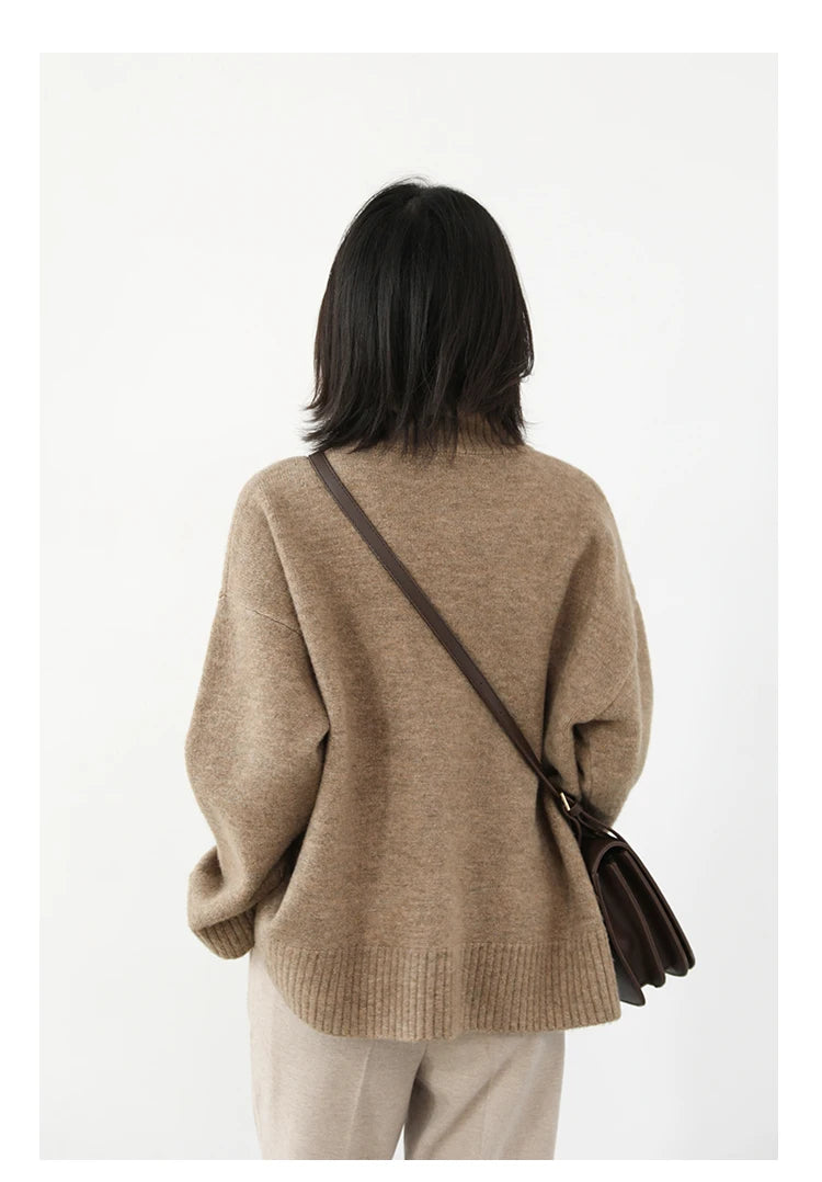 Essential Knit Turtleneck Sweater — Relaxed Fit