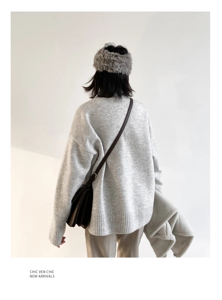 Essential Knit Turtleneck Sweater — Relaxed Fit