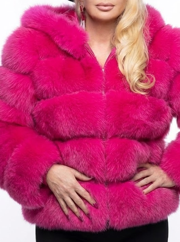 Signature Luxe Faux-Fur Hooded Coat