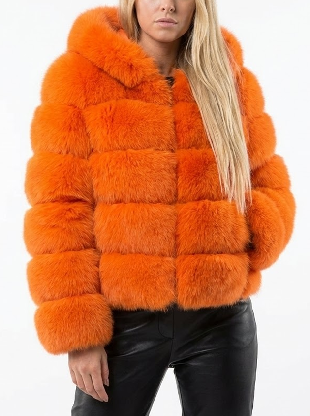Signature Luxe Faux-Fur Hooded Coat