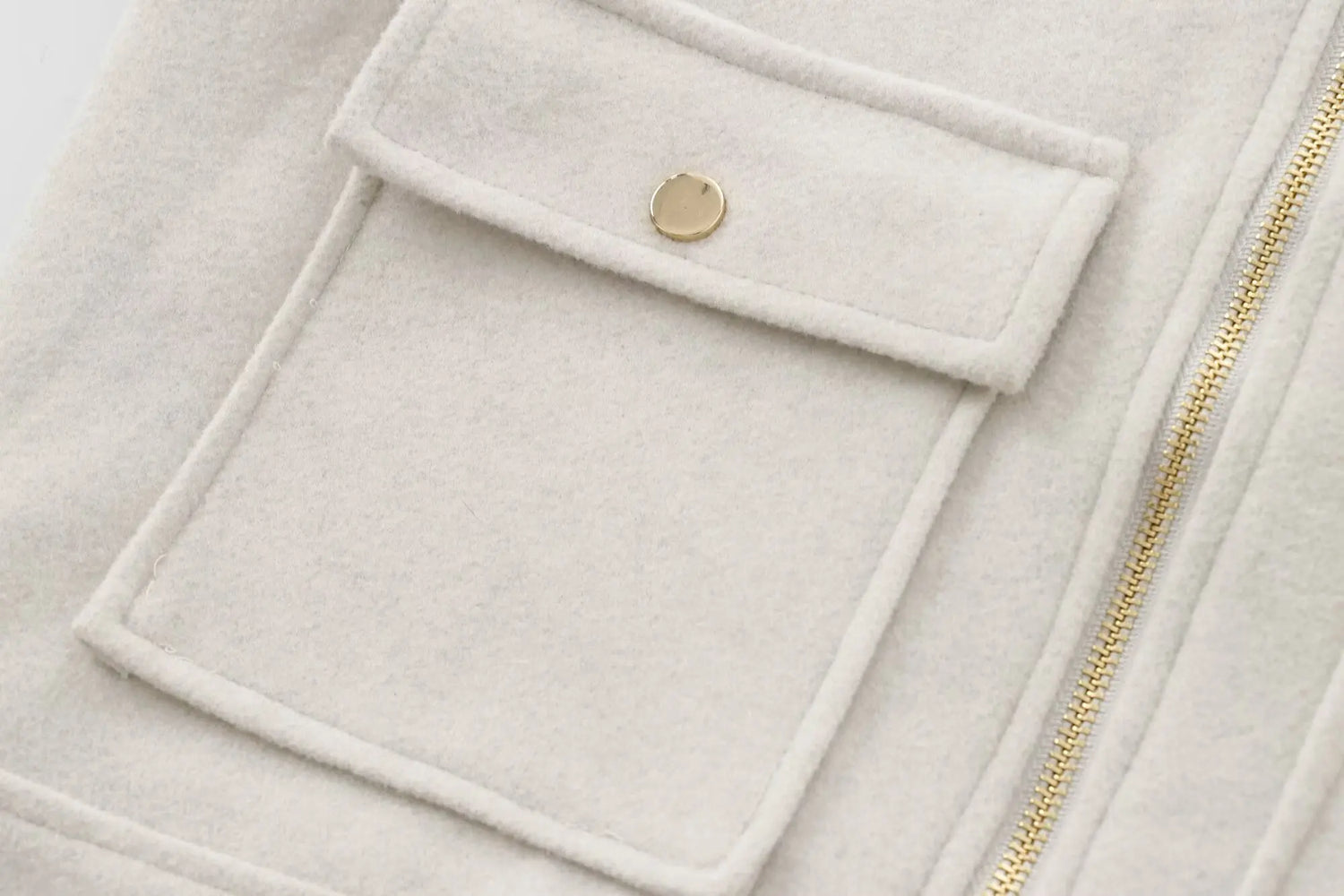 Cropped Zip Jacket with Utility Pockets