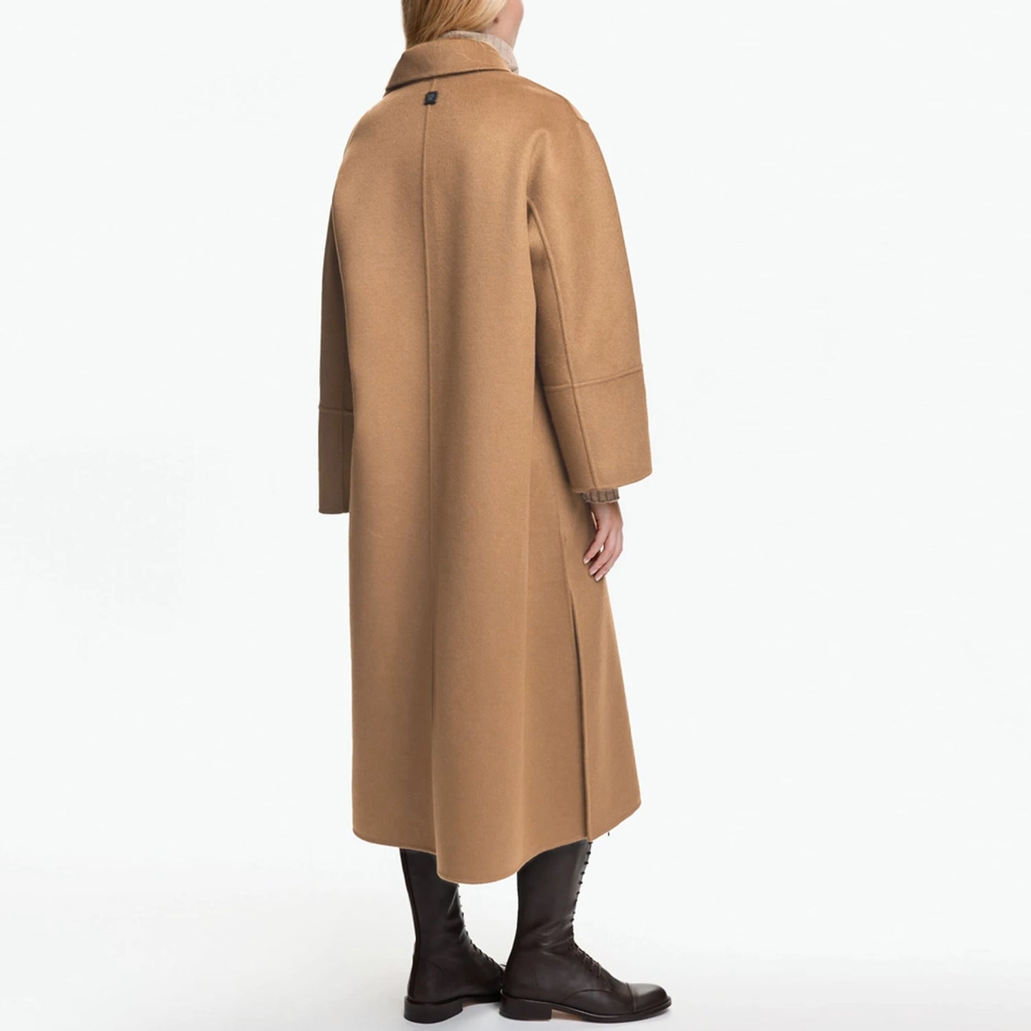 CHCH Vintage Belted Long Coat – Women’s Elegant Winter Wool Blend Coat