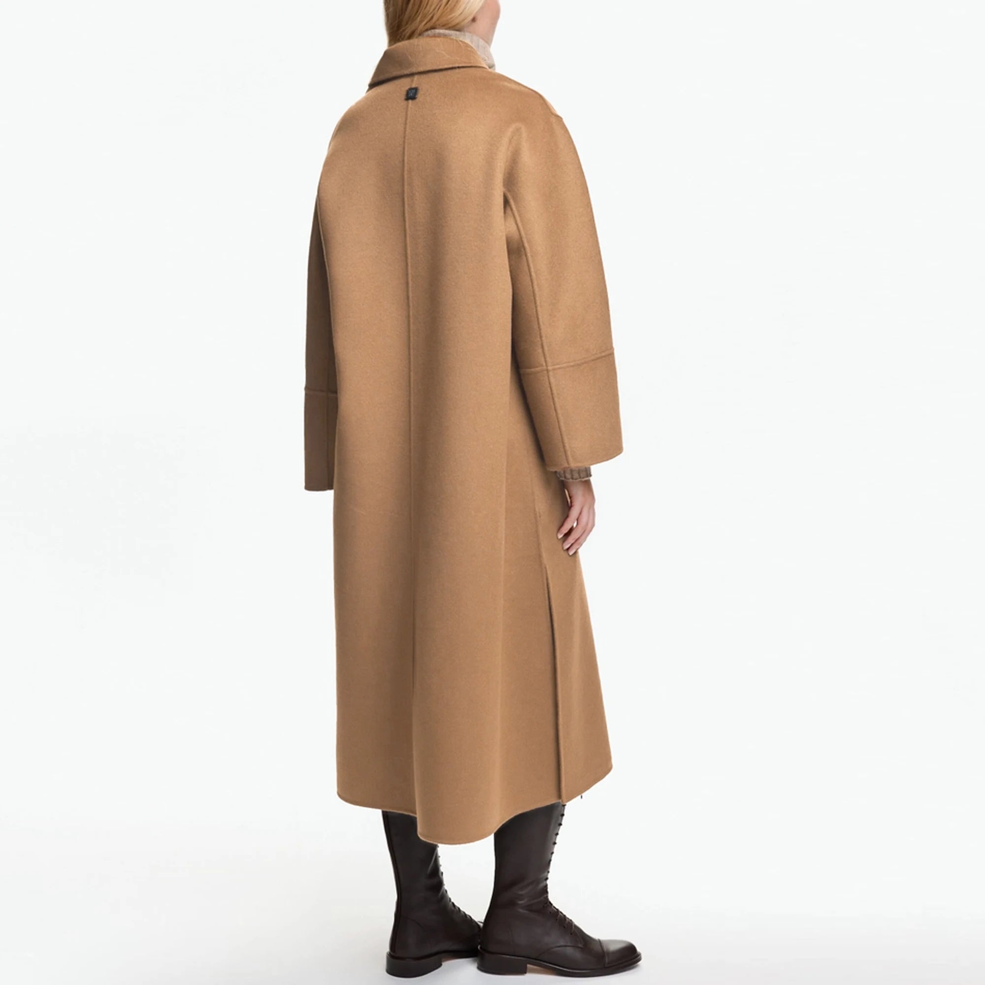 CHCH Vintage Belted Long Coat – Women’s Elegant Winter Wool Blend Coat