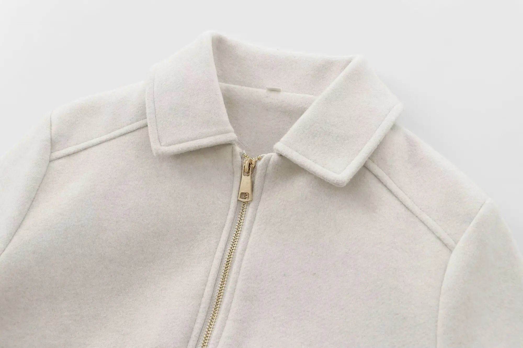 Cropped Zip Jacket with Utility Pockets