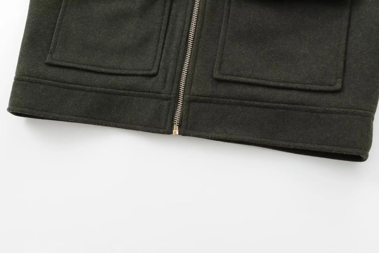 Cropped Zip Jacket with Utility Pockets