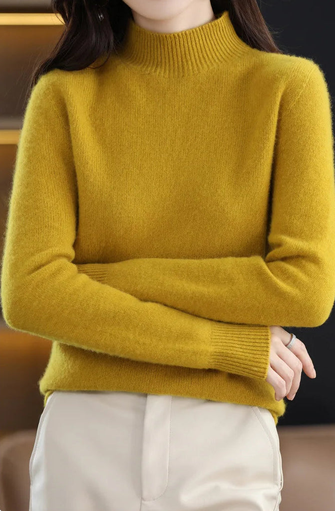 Mock-Neck Knit Sweater — Everyday Layering Essential