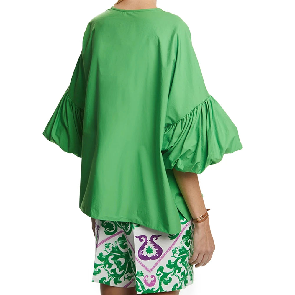 CHCH Summer Loose Blouse – V-Neck Half Sleeve Casual Top