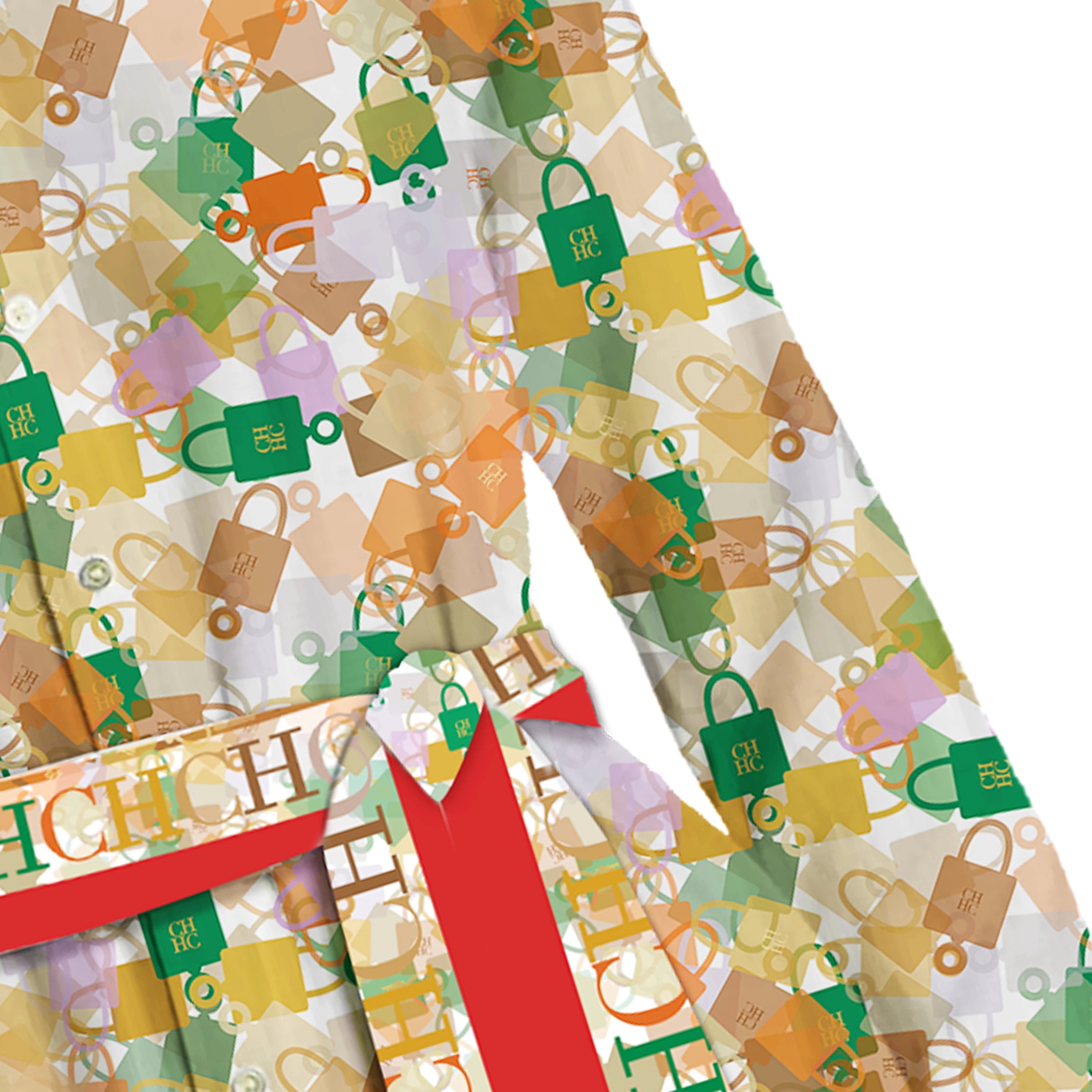 CHCH Printed Midi Shirt Dress – Elegant Summer Casual Dress