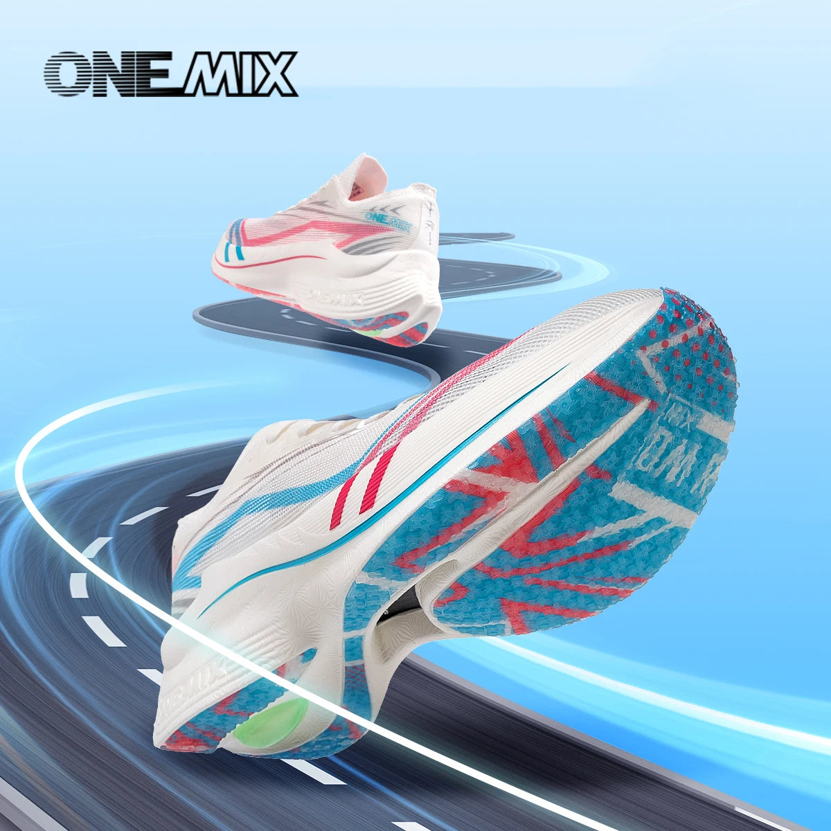 ONEMIX ColorShift Duo Women’s Nylon Plate Running Shoes