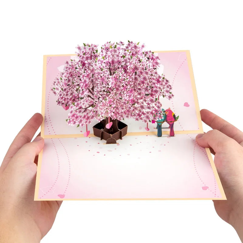 3D Pop-Up Flower Greeting Card – Romantic Valentine & Special Occasion Card
