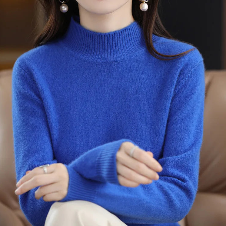 Mock-Neck Knit Sweater — Everyday Layering Essential