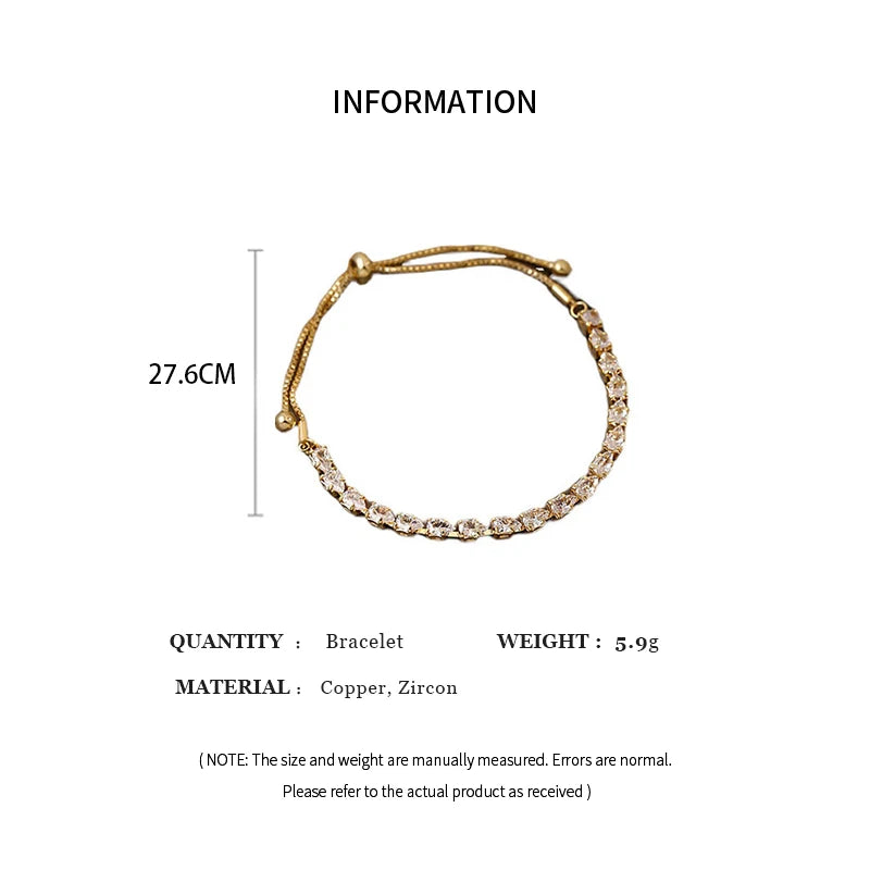 Luxe Spark Adjustable Rhinestone Bracelet – Elegant Statement Wristband