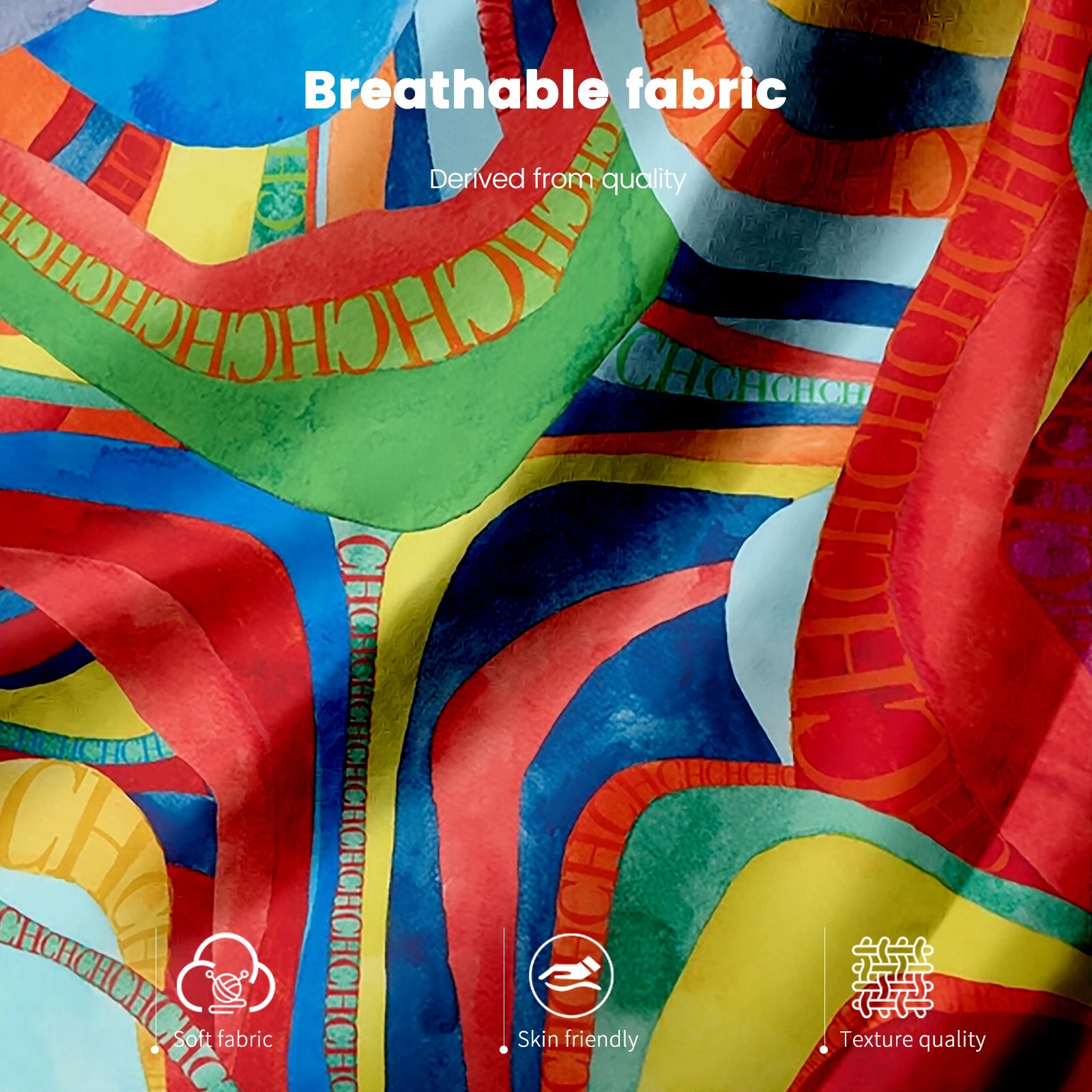 CHCH Printed Lace Midi Skirt – Elegant Summer A-Line Women Skirt