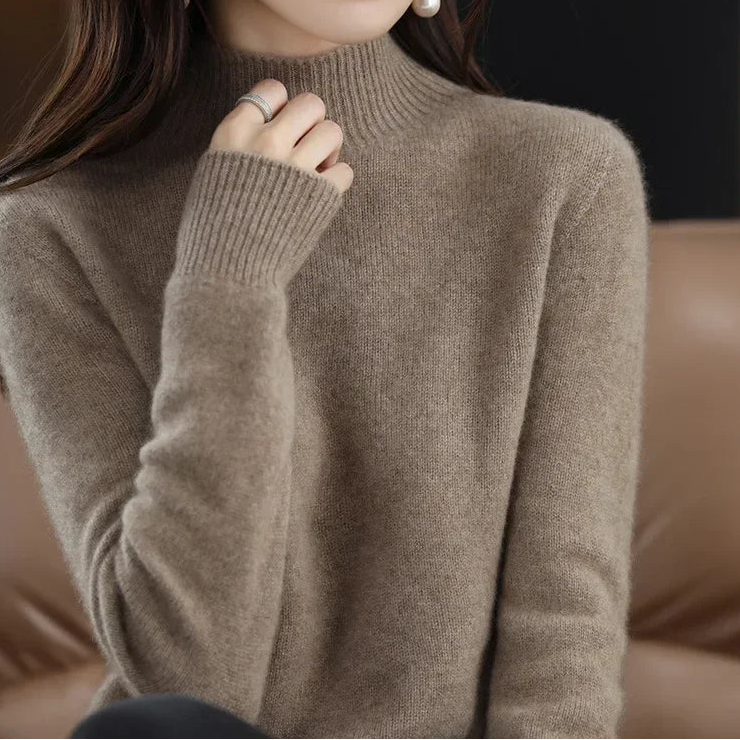 Mock-Neck Knit Sweater — Everyday Layering Essential