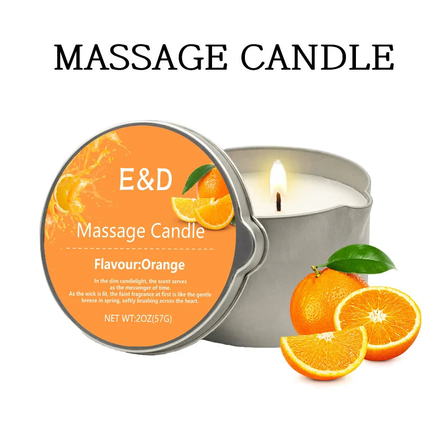 Rose Scented Massage Oil Candle – Romantic Aromatherapy Spa Candle