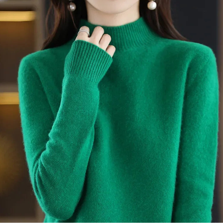 Mock-Neck Knit Sweater — Everyday Layering Essential