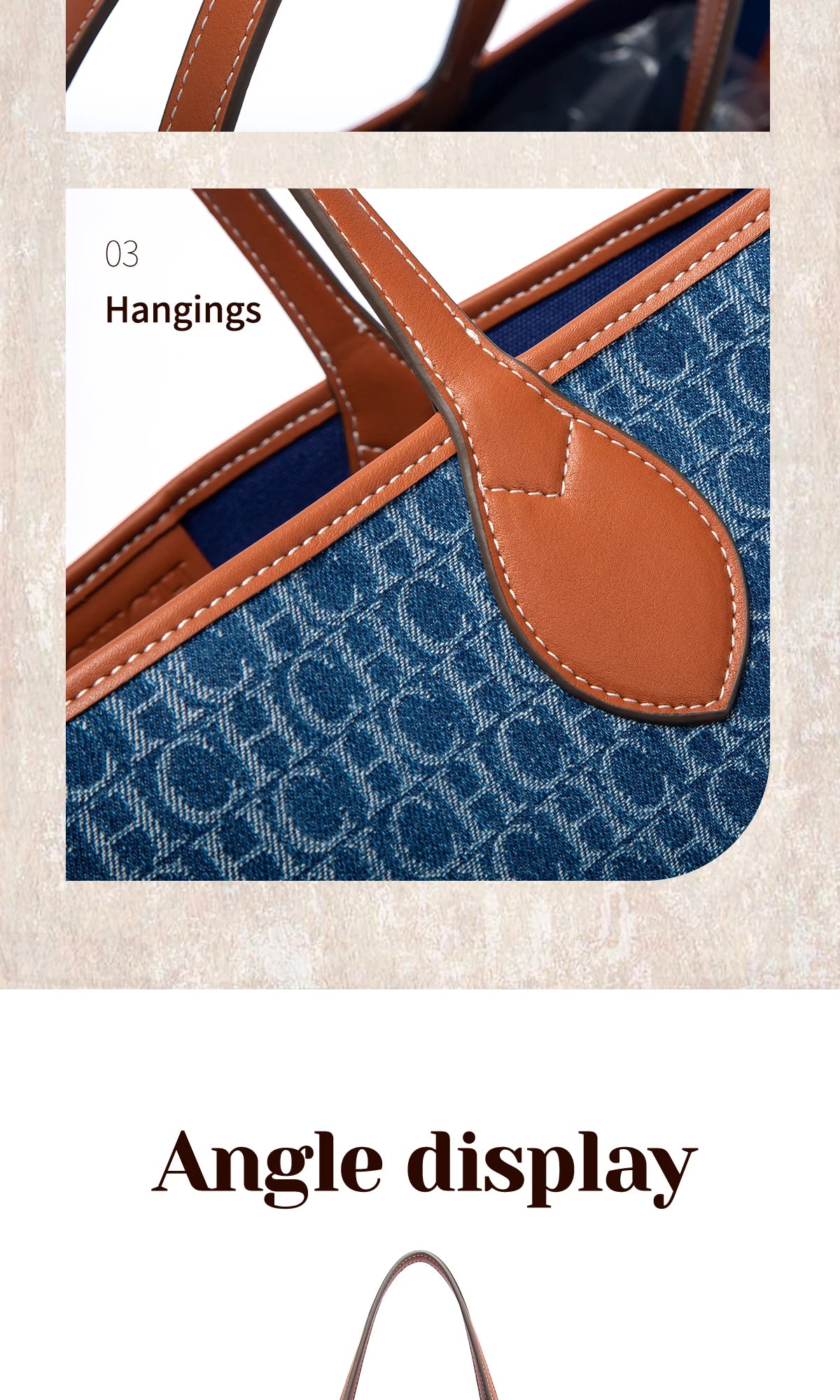 CHCH Luxury Large Capacity Tote Bag – Double-Sided Casual Shopper