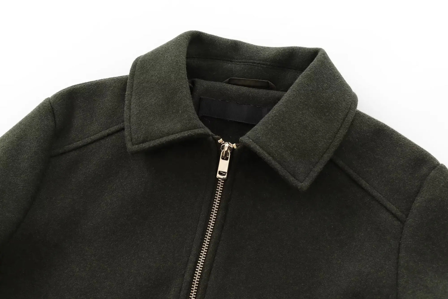 Cropped Zip Jacket with Utility Pockets