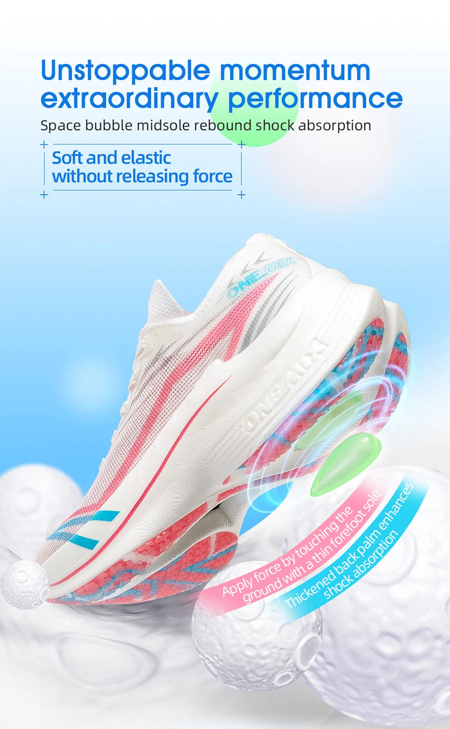 ONEMIX ColorShift Duo Women’s Nylon Plate Running Shoes