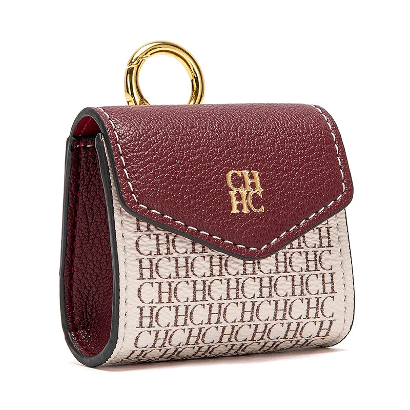 CHCH Luxury Signature Monogram Key Pouch – Mini Wallet Edition