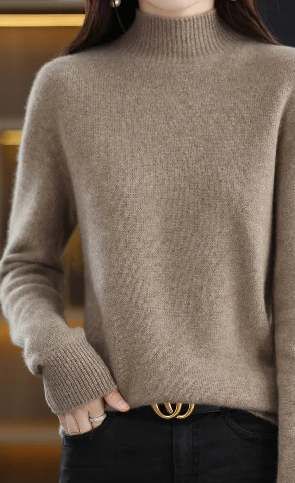 Mock-Neck Knit Sweater — Everyday Layering Essential