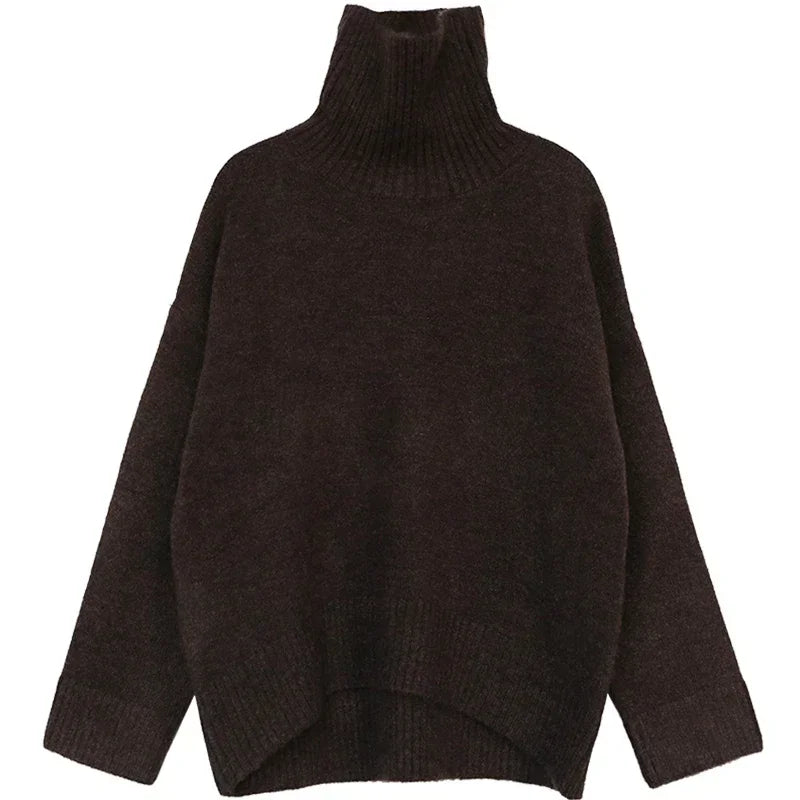 Essential Knit Turtleneck Sweater — Relaxed Fit