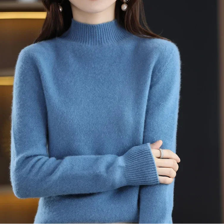 Mock-Neck Knit Sweater — Everyday Layering Essential