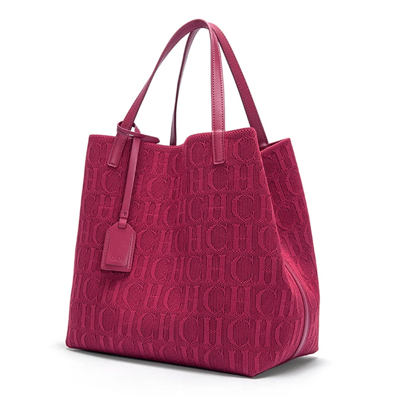 CHCH Luxury Knit Tote Bag – Large Capacity Casual Shopper