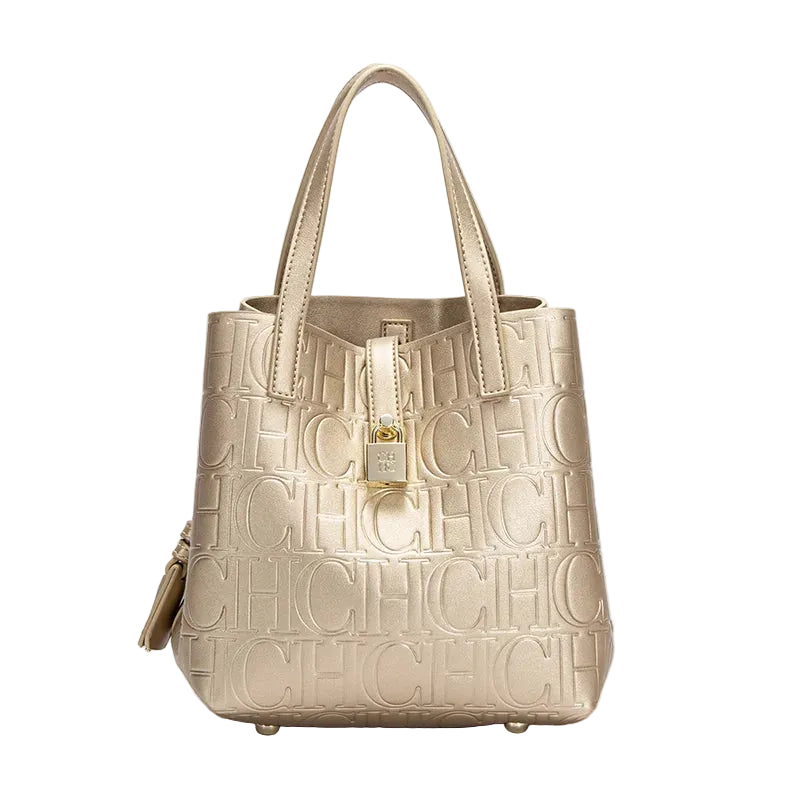 CHCH Luxury Embossed Tote Bag – Structured Casual Shopper