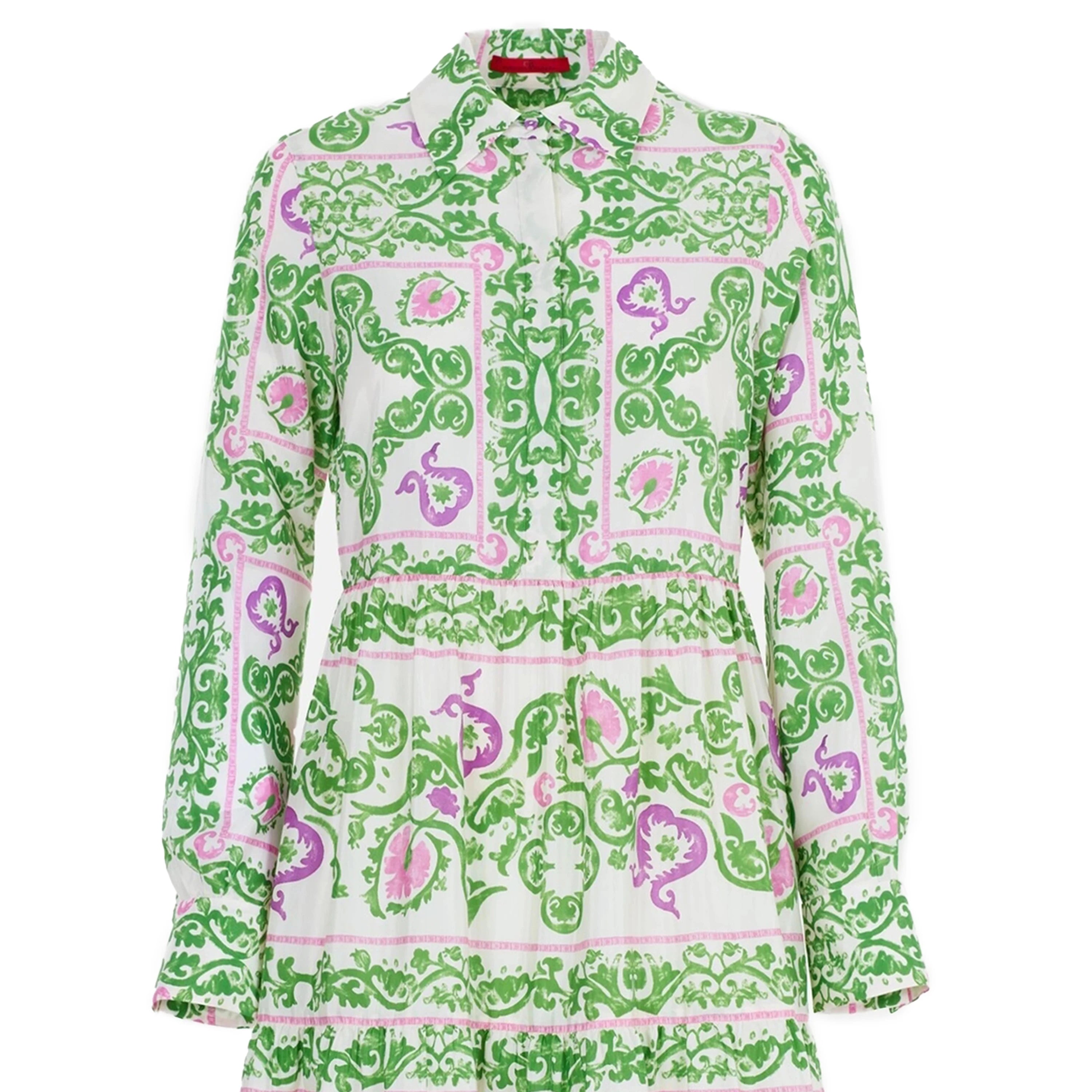 CHCH Floral Midi Dress – Elegant Summer Loose Shirt Dress