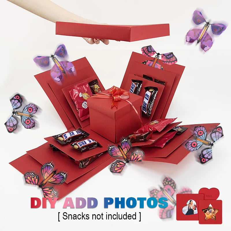 Flying Butterfly Surprise Gift Box – Romantic Valentine’s Day Box