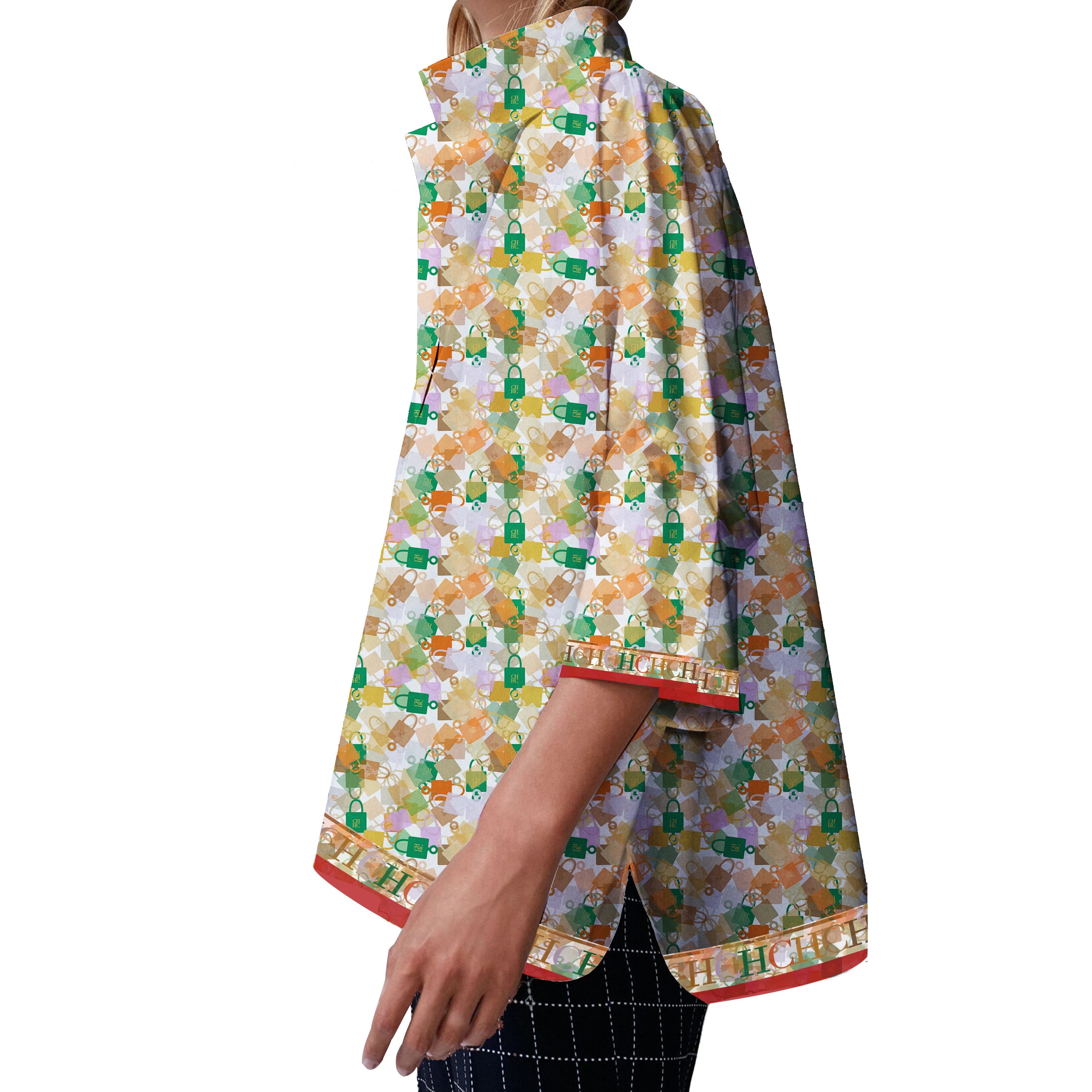 CHCH Printed Casual Blouse – Women’s Loose Half Sleeve Summer Shirt