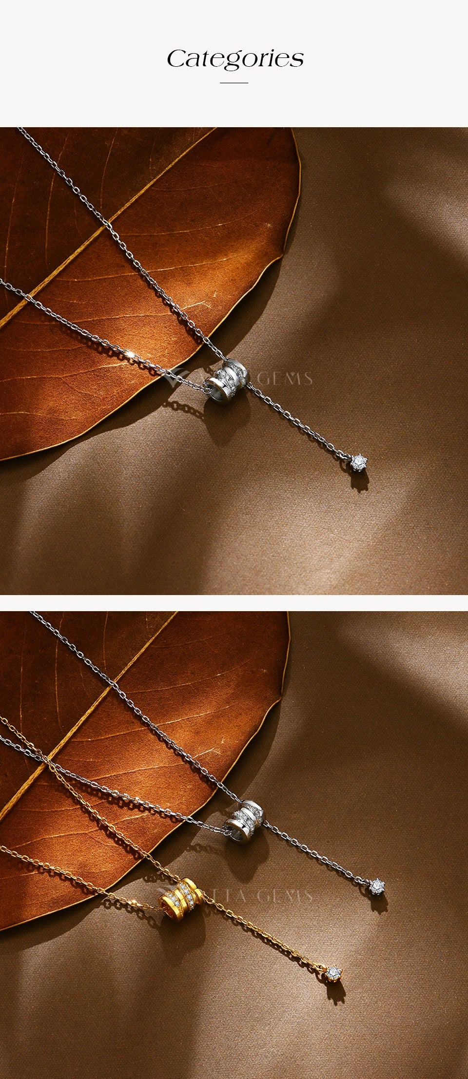 D-Color VVS1 Moissanite Chain Necklace — 925 Sterling Silver (Certified)