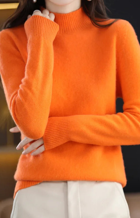 Mock-Neck Knit Sweater — Everyday Layering Essential