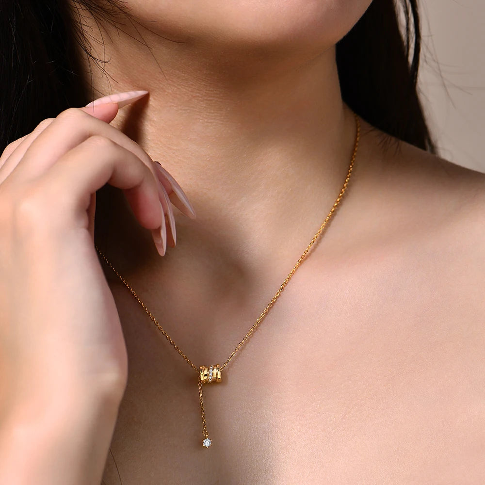 D-Color VVS1 Moissanite Chain Necklace — 925 Sterling Silver (Certified)