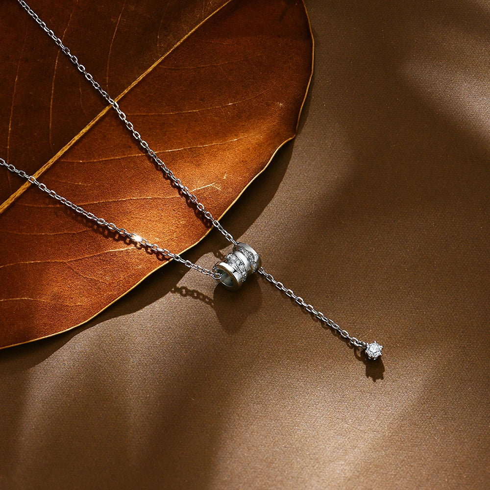 D-Color VVS1 Moissanite Chain Necklace — 925 Sterling Silver (Certified)