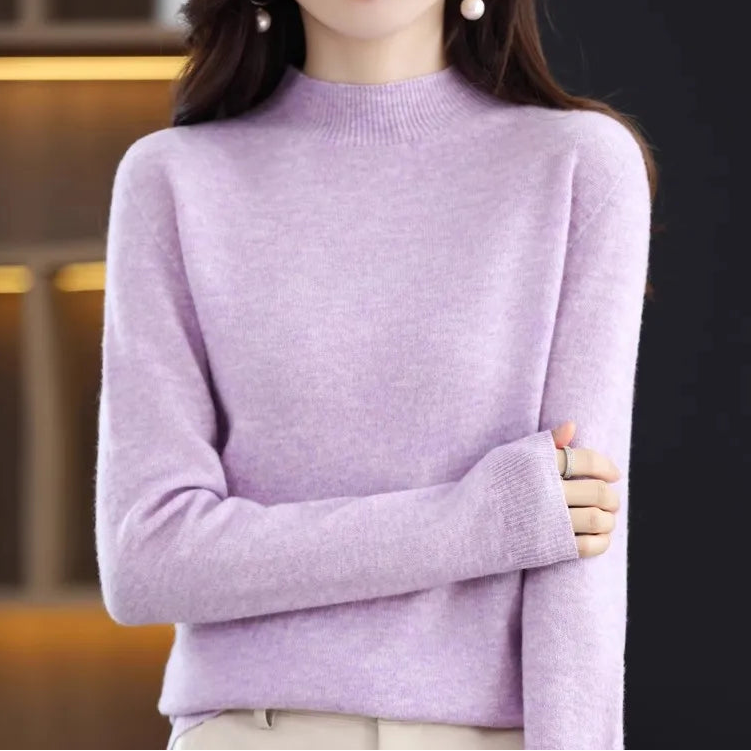 Mock-Neck Knit Sweater — Everyday Layering Essential