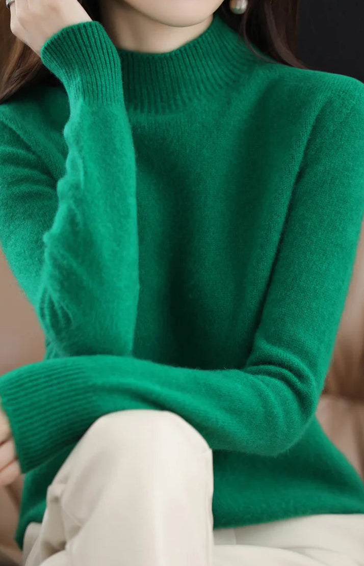 Mock-Neck Knit Sweater — Everyday Layering Essential