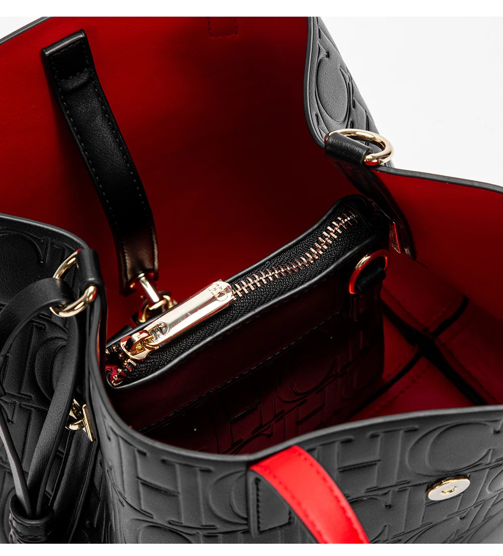 CHCH Luxury Embossed Tote Bag – Structured Casual Shopper