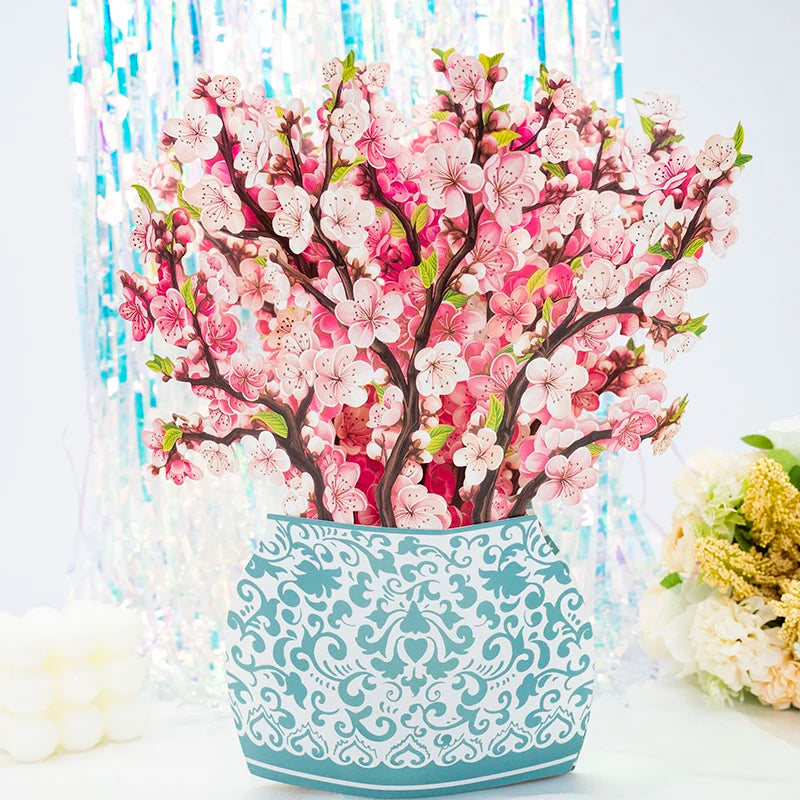 3D Pop-Up Flower Greeting Card – Romantic Valentine & Special Occasion Card