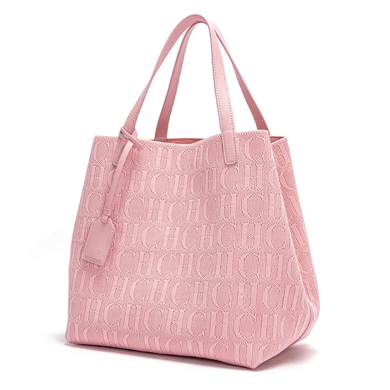 CHCH Luxury Knit Tote Bag – Large Capacity Casual Shopper