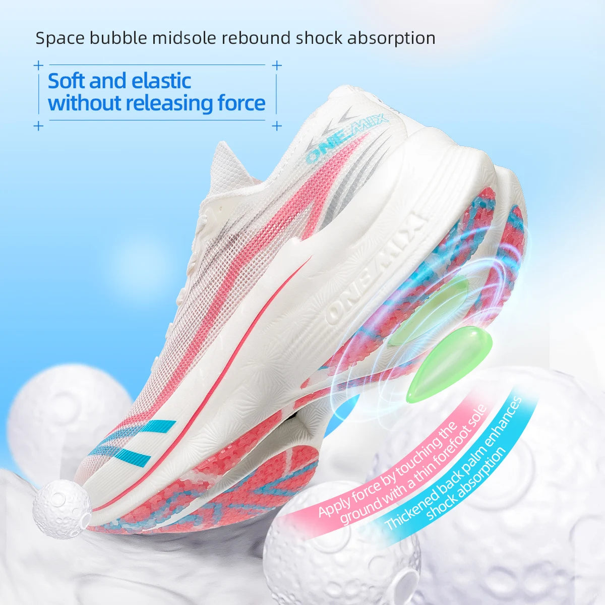 ONEMIX ColorShift Duo Women’s Nylon Plate Running Shoes
